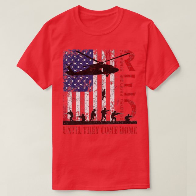 Remember Everyone Veteran Deployed RED Friday 1 (2 T-Shirt (Design Front)