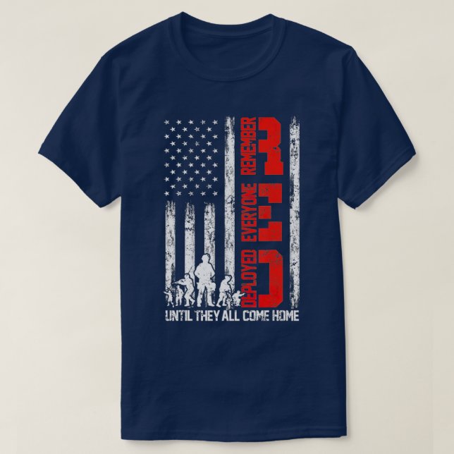 Remember Everyone Veteran Deployed RED Friday (1)  T-Shirt (Design Front)