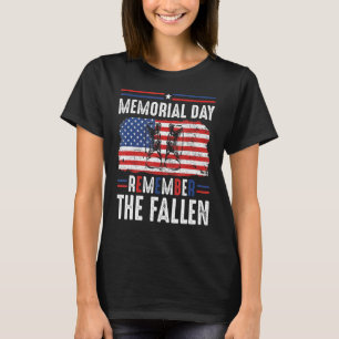Remember Fallen Heroes Poppy Memorial Day Veteran T-Shirt