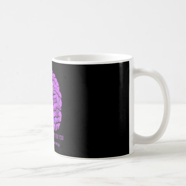 Remember For Brain Alzheimers Awareness Purple Coffee Mug (Right)