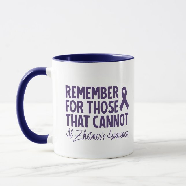 Remember For Those That Cannot Alzheimer Awareness Mug (Left)