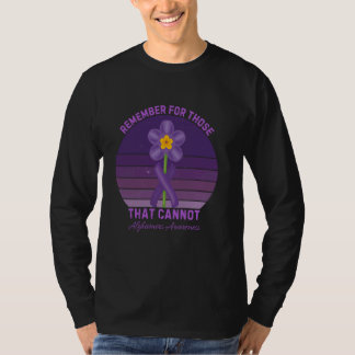 Remember For Those Who Cannot Alzheimer's Awarenes T-Shirt