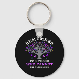 Remember for Those Who Cannot Alzheimers Awareness Key Ring