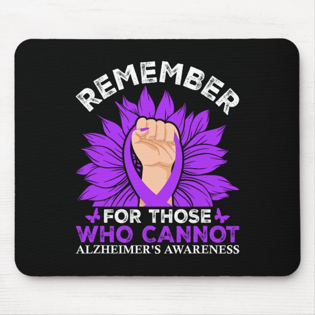 Remember For Those Who Cannot Heimerheimer's Aware Mouse Pad (Front)