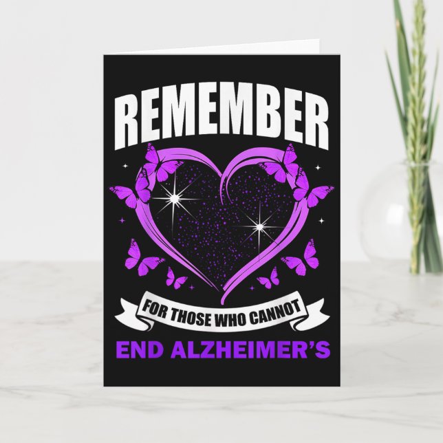 Remember For Those Who Cannot Heimer's Awareness M Card (Front)