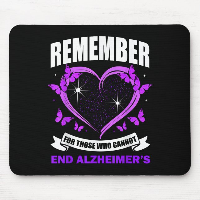 Remember For Those Who Cannot Heimer's Awareness M Mouse Pad (Front)