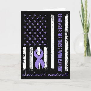 Remember For Those Who Cannot Purple Heimer's Awar Card