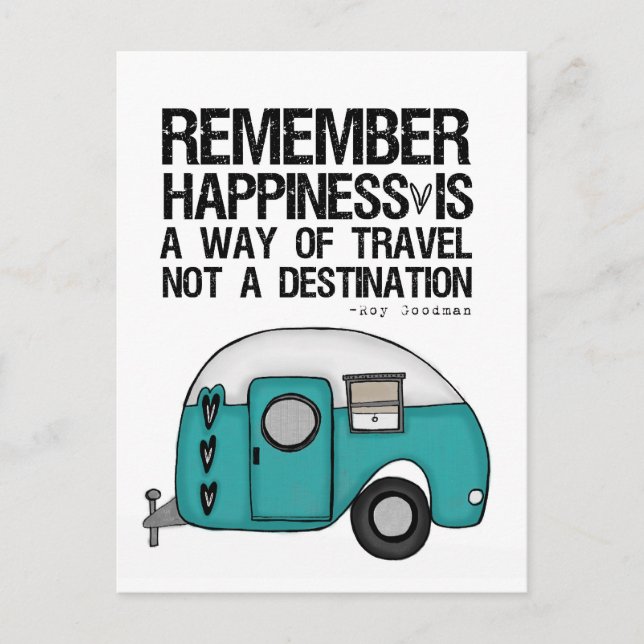 remember happiness postcard (Front)