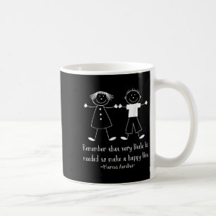 Remember Happy Life Marcus Aurelius Stoic Quote Coffee Mug