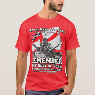 REMEMBER HMS Prince of Wales Battleship T-Shirt