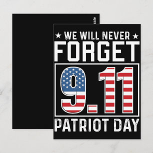 Remember Honour Unite 25th Anniversary 9 11 T-Shir Postcard