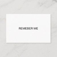 Remember Me Cards