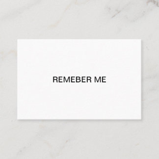 Remember Me Cards