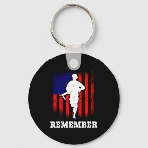 Remember memorial day key ring