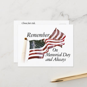 Remember Memorial Day Postcard