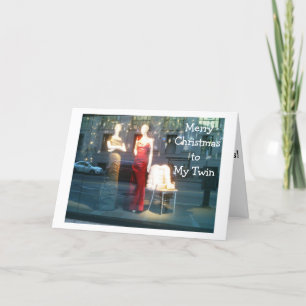 REMEMBER MY TWIN AT CHRISTMAS/ALL FUN WE HAD HOLIDAY CARD