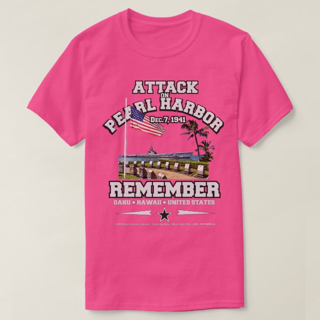 Remember Pearl Harbour 1941 T-Shirt (Design Front)