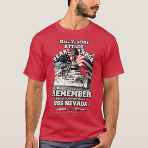REMEMBER Pearl Harbour USS Nevada BB36 T-Shirt
