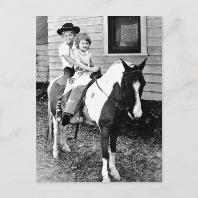 Remember Pony Ride Portraits Postcard (Front)