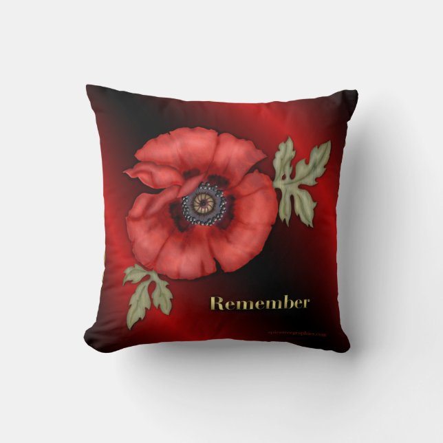 Remember Poppy Cushion (Front)