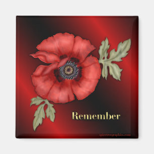 Remember Poppy Magnet