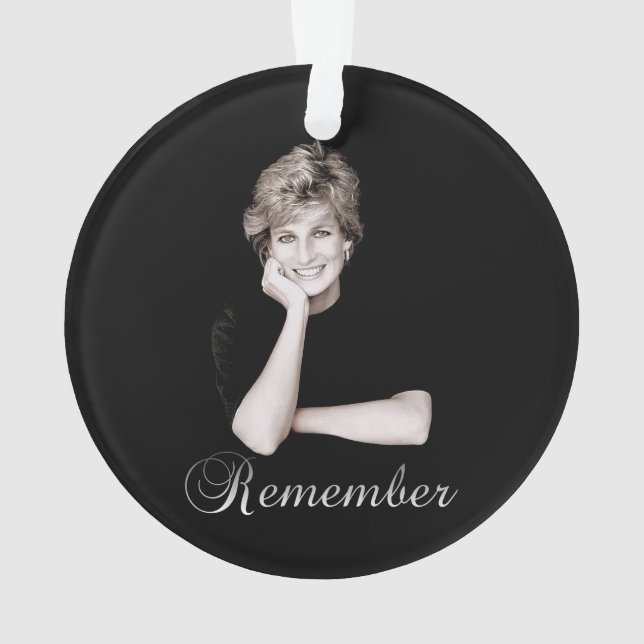 Remember Princess Diana Ornament (Back)