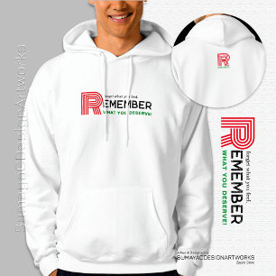 Remember Quote Red Black Green Men's Hoodie