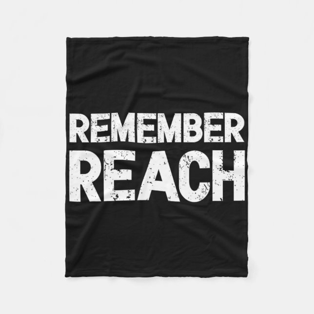 Remember Reach - Sentimental Design For Nobel Team Fleece Blanket (Front)