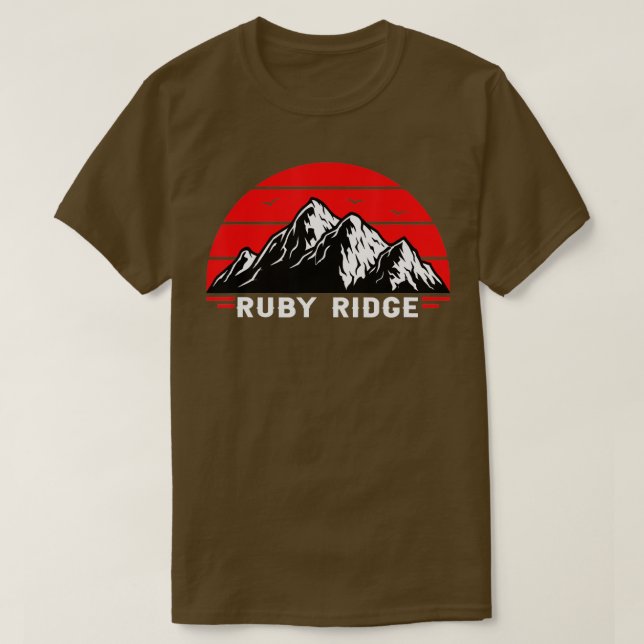Remember Ruby Ridge Idaho Mountain 2  T-Shirt (Design Front)