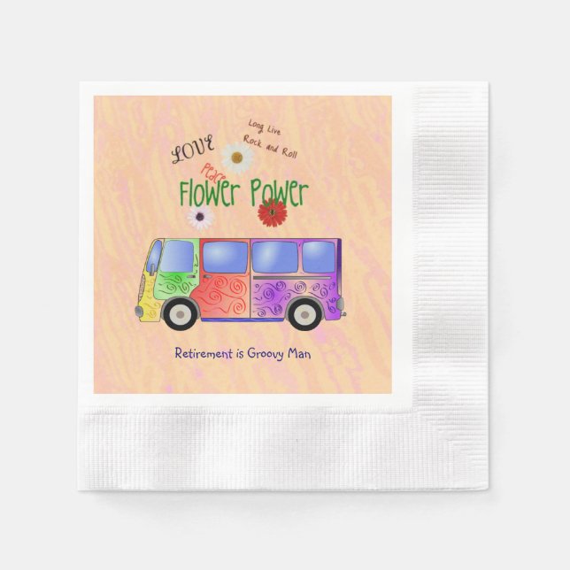 Remember the '60s Rock and Roll, Groovy, napkins (Front)