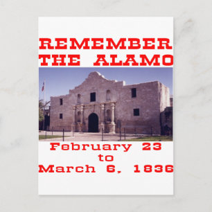Remember The Alamo #001 Postcard