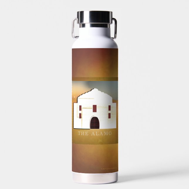 Remember the Alamo Beverage Container  Water Bottle (Front)