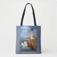 Remember the Beautiful Things Lighthouse Tote