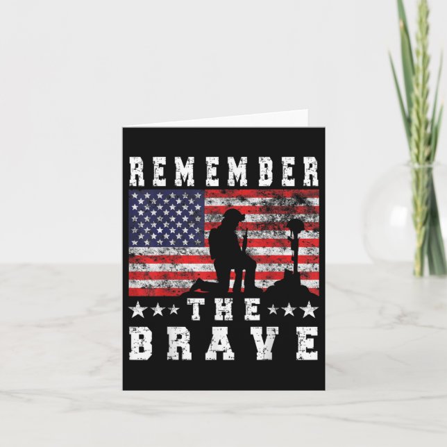 Remember The Brave - Memorial Day  Card (Front)