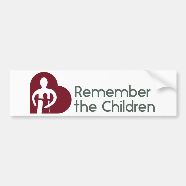 Remember the Children Bumper Sticker (Front)