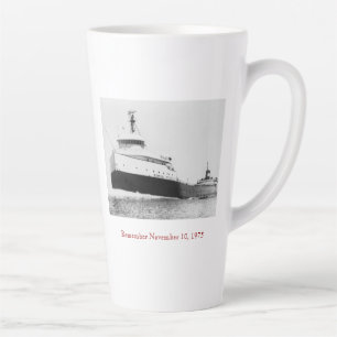 Remember: The Edmund Fitzgerald feat. Crew Names Latte Mug
