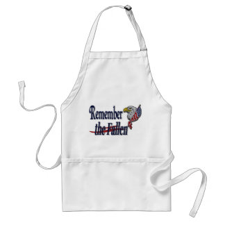 Remember the Fallen with Eagle and Flag Standard Apron