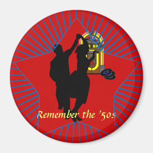 "Remember the Fifties" refrigerator magnet
