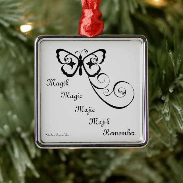 Remember The Magic Silver Black Metal Tree Decoration (Tree)