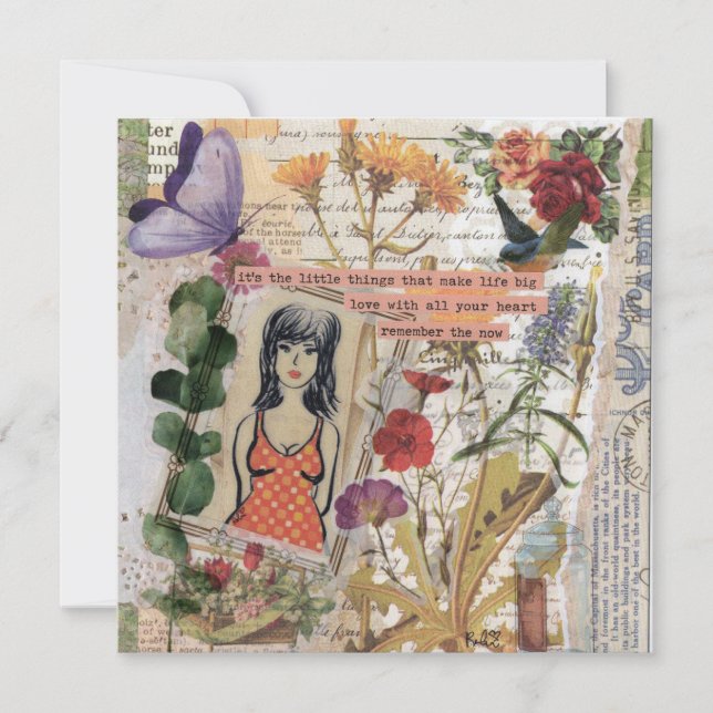 Remember The Now Flat Greeting Card (Front)