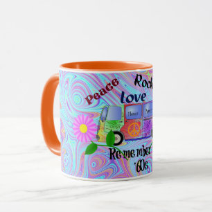 Remember the Sixties, psychedelic design, Mug