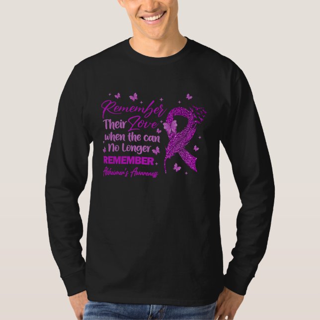Remember Their Love Alzheimer's Awareness For Men  T-Shirt (Front)