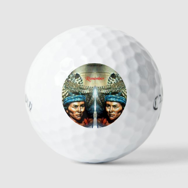 Remember Them 3pk Callaway Golf Balls (Front)