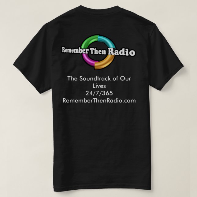 Remember Then Radio Logo Dark Tee (Design Back)