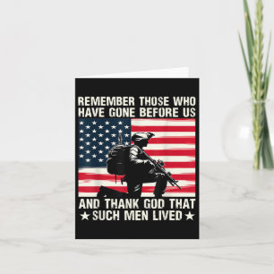 Remember Those Who Have Gone Before Us Memorial Da Card