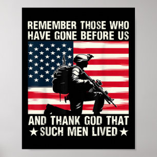 Remember Those Who Have Gone Before Us Memorial Da Poster
