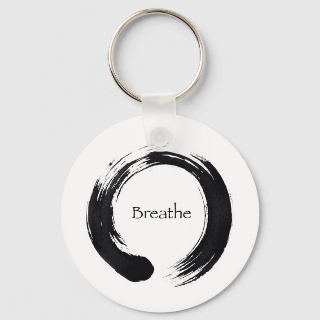 Remember to Breathe! Key Ring (Front)
