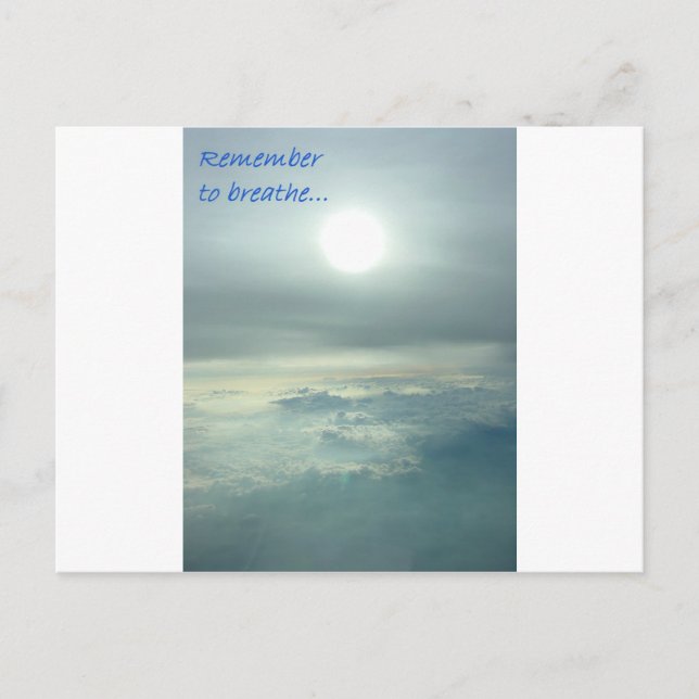 Remember to breathe postcard (Front)
