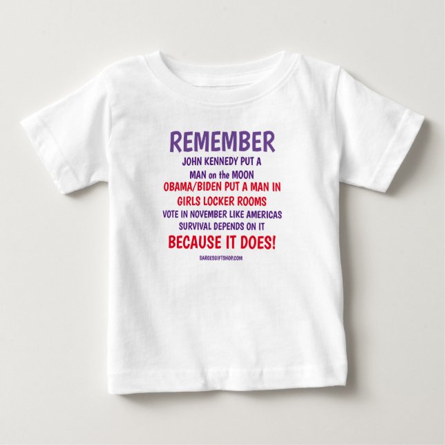 REMEMBER TO VOTE BABY T-Shirt (Front)