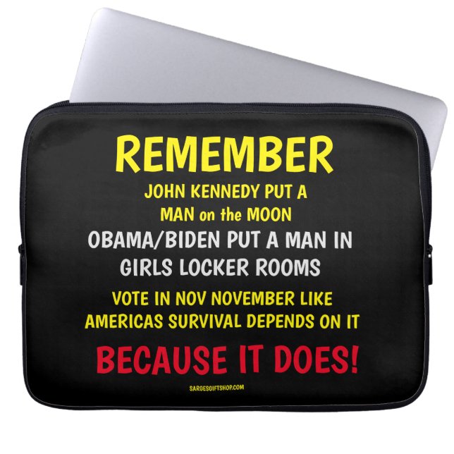 REMEMBER TO VOTE LAPTOP SLEEVE (Front)